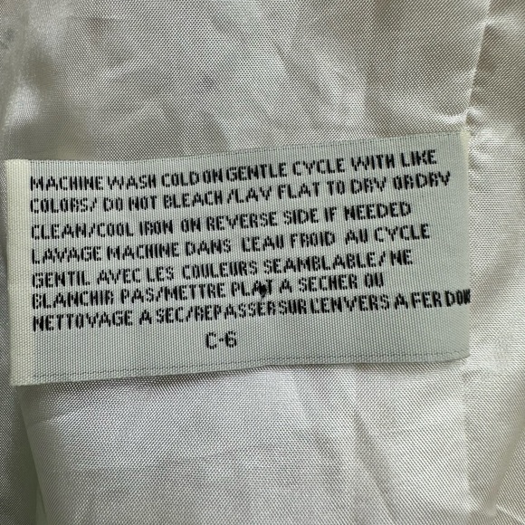 Tulle Ivory Eyelet One Button  Blazer Jacket  1/2 Sleeves Cotton Size XL - Picture 8 of 10